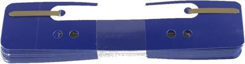Durable Flexi Filing Strip Fastener 34 x 150mm, Pack of 250 Fastening Strips, Dark Blue in Colour, Ideal for Organising and Storing Documents