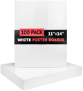 Hygloss White Poster Board 11 x 14-100 Count Bulk Pack, 10 Pt. Thickness