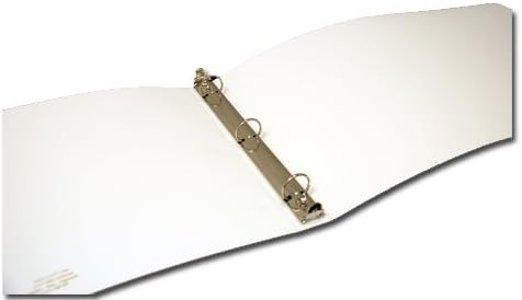 11x17 Binder Poly Panel Featuring a 1" Round Ring White