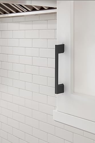 Amerock 10 Pack 3-3/4" Cityscape Matte Black Drawer Pull