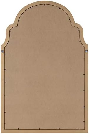 Kate and Laurel Holbrook Glam Framed Arch Fabric Pinboard, 24 x 36, Gold, Decorative Modern Bulletin Board for Wall