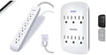 GE Home Electrical GE UltraPro Surge Protector Plug with Alarm, Outlet Extender, Plug Adapter, Appliance, Refrigerator, End of Service, 1080 Joules, Warranty, UL Listed, White, 38124