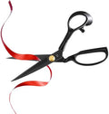 Amylove 1 Pcs 10.5'' Ribbon Cutting Scissors,Style2,Black