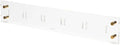 russell+hazel Acrylic Wall Rail with Gold Hardware, Clear, 24" | Mounts accessories along a sleek acrylic rail for wall organization. Clear with gold-toned hardware, doubles as decor.