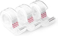 Amazon Basics Matte Finish Invisible Tape with Dispenser, 3/4" x 300" (8.33 Yards), Translucent, 3-Pack