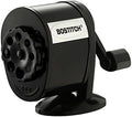 Bostitch Office Wall Mount Manual Pencil Sharpener, 8 Hole Dial, 6X Longer Cutter Life, Vertical or Horizontal Mounting, Black