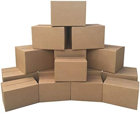 Amazon Basics Moving Boxes Kit, Small and Medium, Brown, 15-Pack