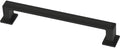 Franklin Brass 10 Pack Matte Black Cabinet Handles 5-1/16 inch (128mm) Kitchen Cabinet Handles and Drawer Pulls for Cupboards and Dressers | Stepped