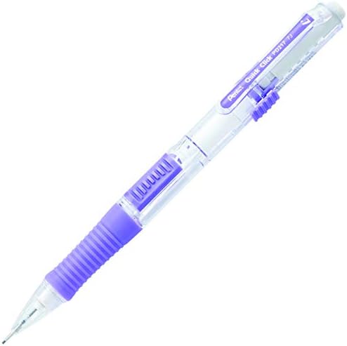 Pentel QUICK CLICK Mechanical Pencil (0.7mm), Violet Barrel, Box of 12 Pencils (PD217V)
