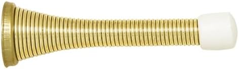 Design House Spring Doorstop, Polished Brass