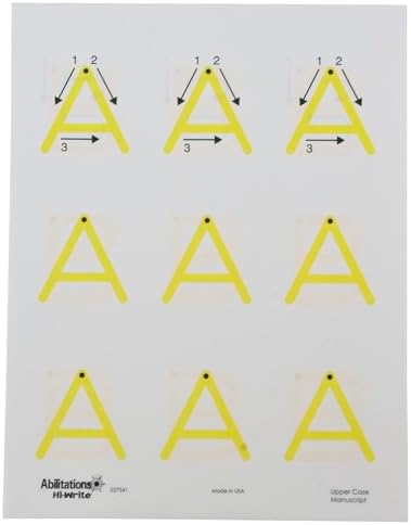Abilitations - 27341 Integrations Hi Write Upper Case Alphabet Paper - 104 Page Pack