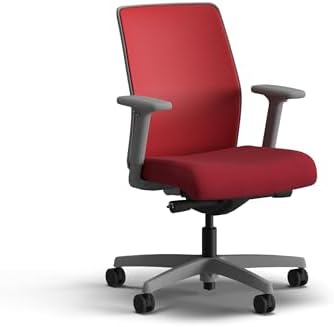 HON Ignition 2.0 Low Back Task Chair, Spectrum Mesh, Advanced Synchro-Tilt Control, Office Chair with Lumbar Support, Height and Width Adjustable Arms, Titanium Frame, Bullseye