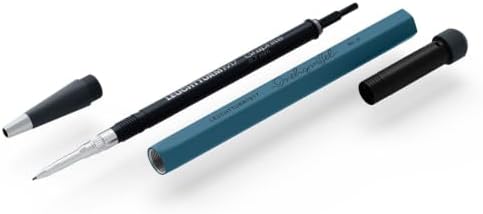 LEUCHTTURM1917 - Drehgriffel Mechanical Pencil - Refillable Writing Stylus with 0.7 mm HB Graphite Lead (Stone Blue)