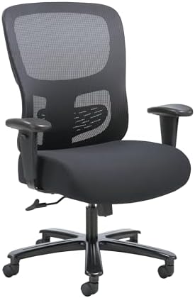 HON Sadie Big and Tall Ergonomic Office Chair, Heavy Duty Desk Chair, Black