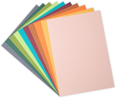 Sizzix Sizzix Surfacez Cardstock, 8 1/4"x11 3/4", 10 Eclectic Colors, 60Sh, 664873