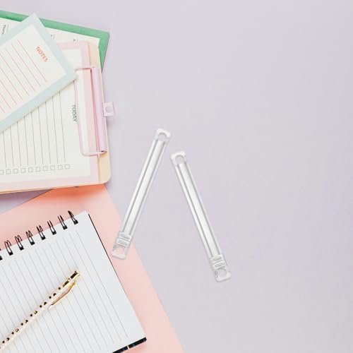CLISPEED 50pcs Hole Punch Prong Paper Fasteners with Double Hole Design, Iron Metal Clip to Hold Papers, 3.5 Inch Capacity for Student Assignments and Office Document Organization
