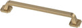 Franklin Brass 10 Pack Champagne Bronze Gold Cabinet Handles 6-5/16 inch (160mm) Kitchen Cabinet Handles and Drawer Pulls for Cupboards and Dressers |Notched Backplate