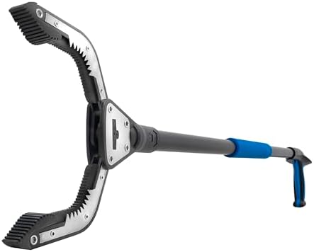 Unger Professional 42.5” Rugged Reacher Grabber Tool with Rotating Head, Outdoor Trash Picker Upper, Heavy Duty Claw Pickup, Durable Litter Yard Clean Up for Twigs, Lawn, and Garden Use