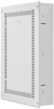 VEVOR Structured Media Enclosure, 20-Inch, Recessed in-Wall Media Box with Cover, Wall-Mount Cable Management Box Kit, Structured Wiring Multi-Media Cabinet, Cold-Rolled Steel, for TV Home Theater