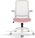 Comfy Chair Office Chair Desk Chair Ergonomic Computer Chair Swivel Chair Computer Chair for Study Room Bedroom Home Office Swivel Chairs (Colour: Blue) (Pink2)