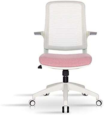 Comfy Chair Office Chair Desk Chair Ergonomic Computer Chair Swivel Chair Computer Chair for Study Room Bedroom Home Office Swivel Chairs (Colour: Blue) (Pink2)