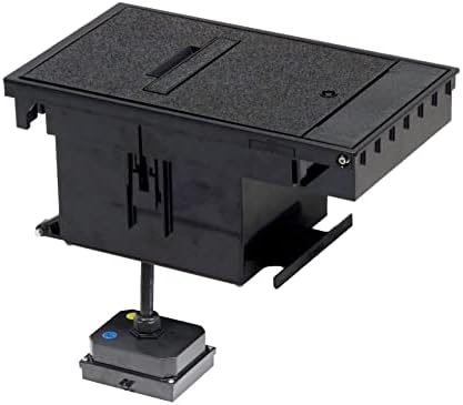 Legrand Wiremold XB814C520BK 2-Gang Outdoor Weatherproof Ground Box Assembly, 20 Amp Duplex Receptacles, Black (1 Pack)