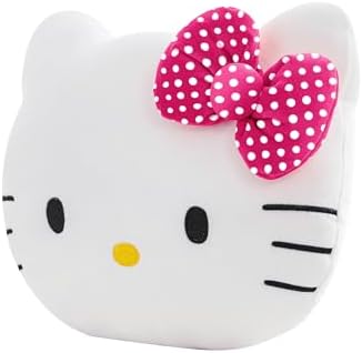 Northwest Hello Kitty Polka Dot Pretty Small Cloud Pillow 12 Inch – Kawaii Plush Stuffed Toy for Kids, Adults, Bedroom & Playroom Decor, Great Gift Idea