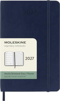 Moleskine 2027 12-Month Weekly Planner, Pocket, Sapphire Blue, Softcover