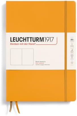 LEUCHTTURM1917 - Notebook Hardcover Composition B5-219 Numbered Pages for Writing and Journaling (Rising Sun, Plain)