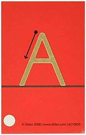 Didax Educational Resources Tactile Cards, Pack of 28 & Educational Resources Tactile Uppercase Sandpaper Letters, Upper case & Sandpaper Numerals