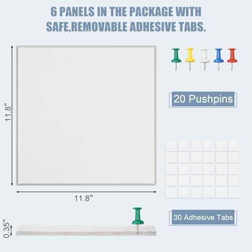 36" x 24" Felt Bulletin Board & Cork Board Alternative, Warm White