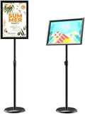 GUOHONG Sign Stand 11x17 Inch, Adjustable Floor Standing Sign Holder