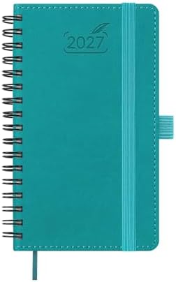 BEZEND Pocket Calendar 2027, Weekly Monthly Planner for Purse (3.5" x 6")