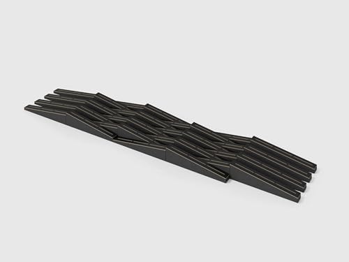 8 PACK — Acoustic Soundproofing Diffusion Panel | Acoustic Treatment for Recording Studio Home Office Podcast Living Room | Absorption - Reflection | Color Plates: [ FUTURA, Black ]