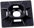 Gardner Bender MB-20UVB Cable Tie Mounting Base, 1 Inch. x 1 Inch., Wire / Cord Management Industrial and Household Use, 100 Pk., UV Resistant Black