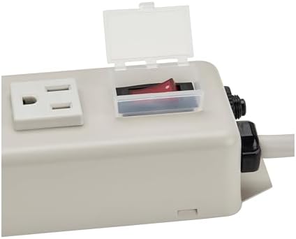 Eaton Tripp Lite Series Heavy Duty 20 Amp Power Strip, 6 Outlet, Metal, Under Desk & Wall Mount Option, 6ft Extension Cord, On/Off Switch Cover, Industrial Garage Shop Work Bench (TLM615NC20)