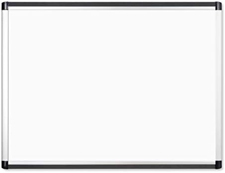 U Brands Dry Erase White Board, 24" x 18", Magnetic, Aluminum PINIT Frame