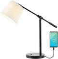 JONATHAN Y Troy Task Lamp 24" Adjustable Metal USB Port, Oil Rubbed Bronze