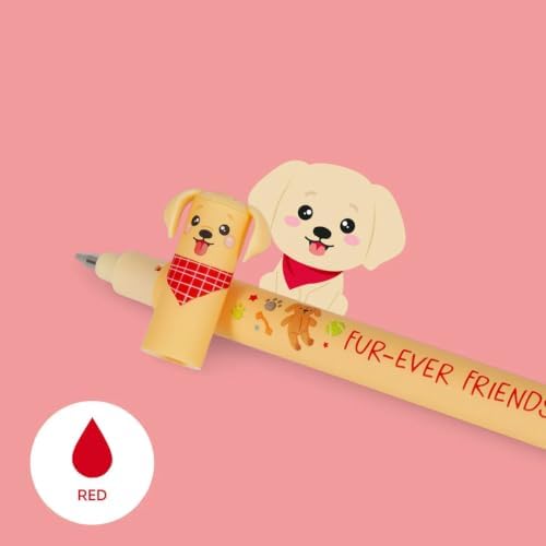 LEGAMI Fur-ever Friends Limited Edition + Farm Sweet Farm Set of 12 Erasable Gel Pens with Thermosensitive Erase Ink, Range of ink colours & barrel designs, 0.7mm Tip, Animal Designs