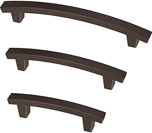 Franklin Brass (10-Pack) – Deep Bronze Cabinet Handles, 3 Inch Hole Center, Pulls for Drawers, Kitchen Cabinet Door, Dressers | Pierce