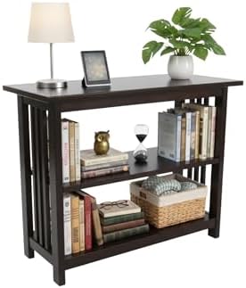 Alaterre Mission Bookcase with Adjustable Shelf, Espresso, 31”W x 24”H