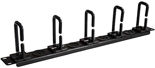 StarTech 1U 19in Horizontal Cable Manager, D-Ring, Steel (CABLMANAGERH)