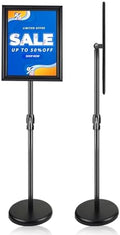 8.5x11 Sign Stands for Display, Adjustable Sign Holder Black 1-Pack