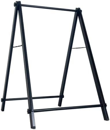 24”x36" Premium Heavy-Duty A-Frame Sign Stand – Holds 2 Insert Boards + 1 Hanging Sign | Weatherproof Sidewalk Sign Holder for Business, Real Estate, Restaurants & Events (STAND ONLY) (1)