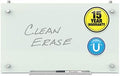 Quartet Whiteboard, Glass Dry Erase Board, Magnetic, 30" x 18", Infinity Frameless Mounting, White Surface, Accessory Tray, 1 Dry Erase Marker and 2 Glass Board Magnets (PDEC1830)