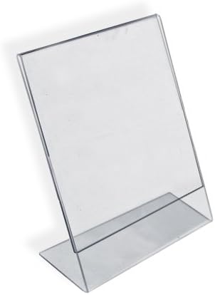 Azar 112705 5-1/2-Inch W by 8-1/2-Inch H L-Shaped Sign Holder, 10-Piece Set