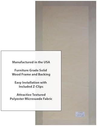 ATS Acoustics Microsuede Acoustic Panel 24" x 48" x 4" Square Edge (Shell)