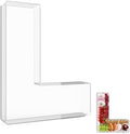 13.8" Extra Large Acrylic Letter Charcuterie Board Box, Reusable Fillable Letter Cake Candy Dish Display Serving Tray for Birthday Anniversary Party Decoration (L)