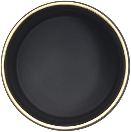 Avanti Linens - Waste Basket, Decorative Trash Can, Guest Bathroom Essentials, Modern Home Decor (Memphis Collection, Black)