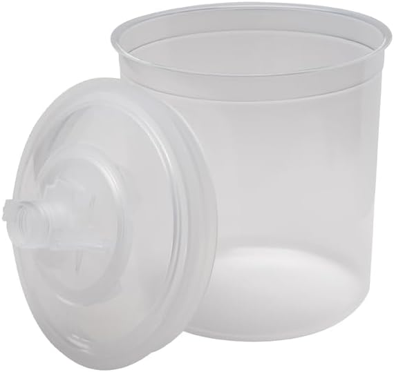 3M PPS (Original Series) Paint Spray Cup Lids and Liners Kit, 16000, Standard, 22 oz, 200-micron Filter, Use w/Paint Gun for Cars, Furniture, Home, 50 Disposable Lids and Liners, 20 Sealing Plugs,
